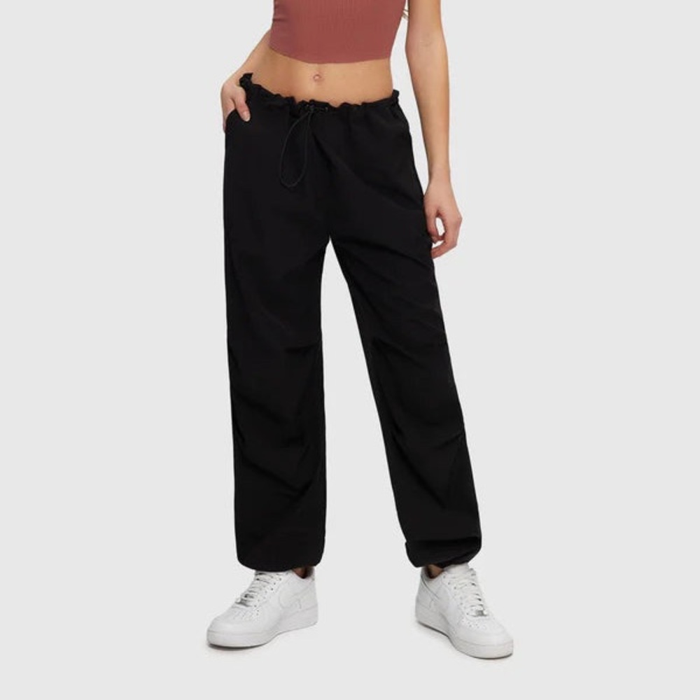 Kuwalla Tee low rise baggy parachute pants XS